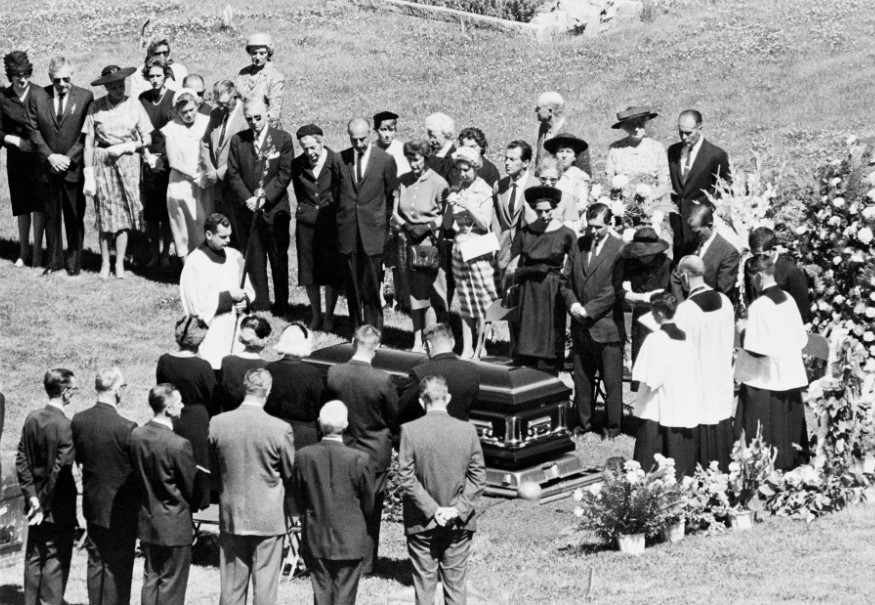 Ernest Hemingway's burial ceremony