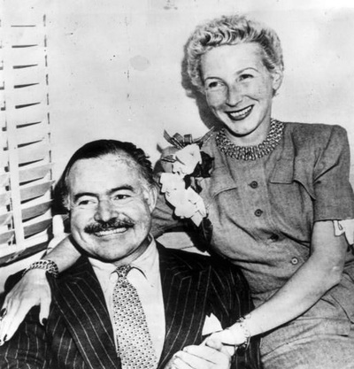 Nobel Prize-Laureate American Novelist Ernest Hemingway and Mary Walsh Hemingway